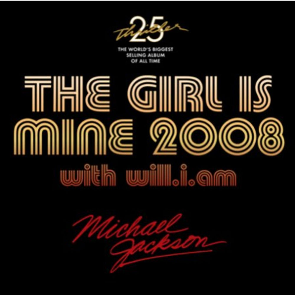 Michael Jackson The Girl Is Mine 2008 UK CD single (CD5 / 5") 88697226202