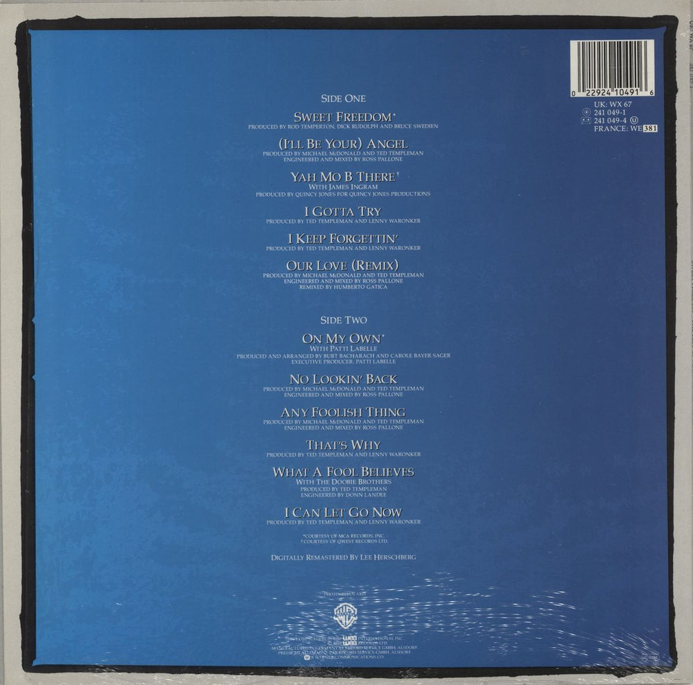 Michael McDonald Sweet Freedom - shrink UK vinyl LP album (LP record) MIMLPSW868282