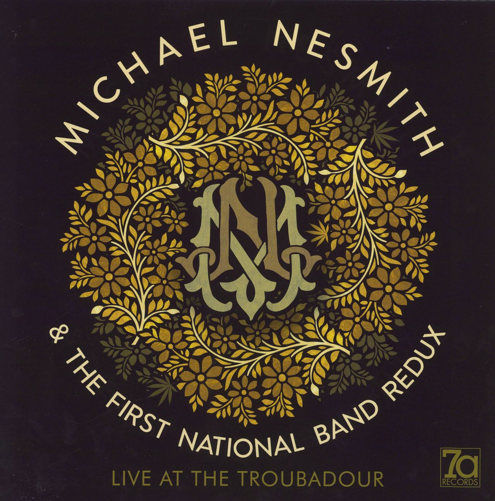 Michael Nesmith Live At The Troubadour - Gold Vinyl UK 2-LP vinyl record set (Double LP Album) 7A021