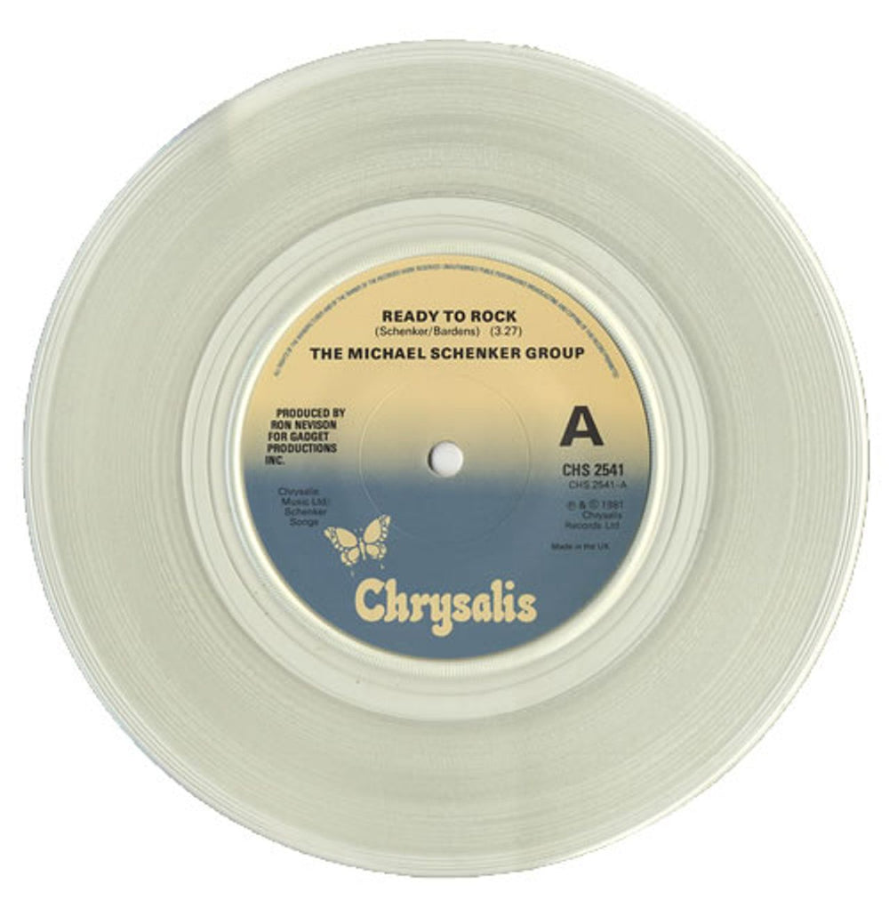 Michael Schenker Group Ready To Rock - Clear Vinyl UK 7" vinyl single (7 inch record / 45) MSG07RE129942