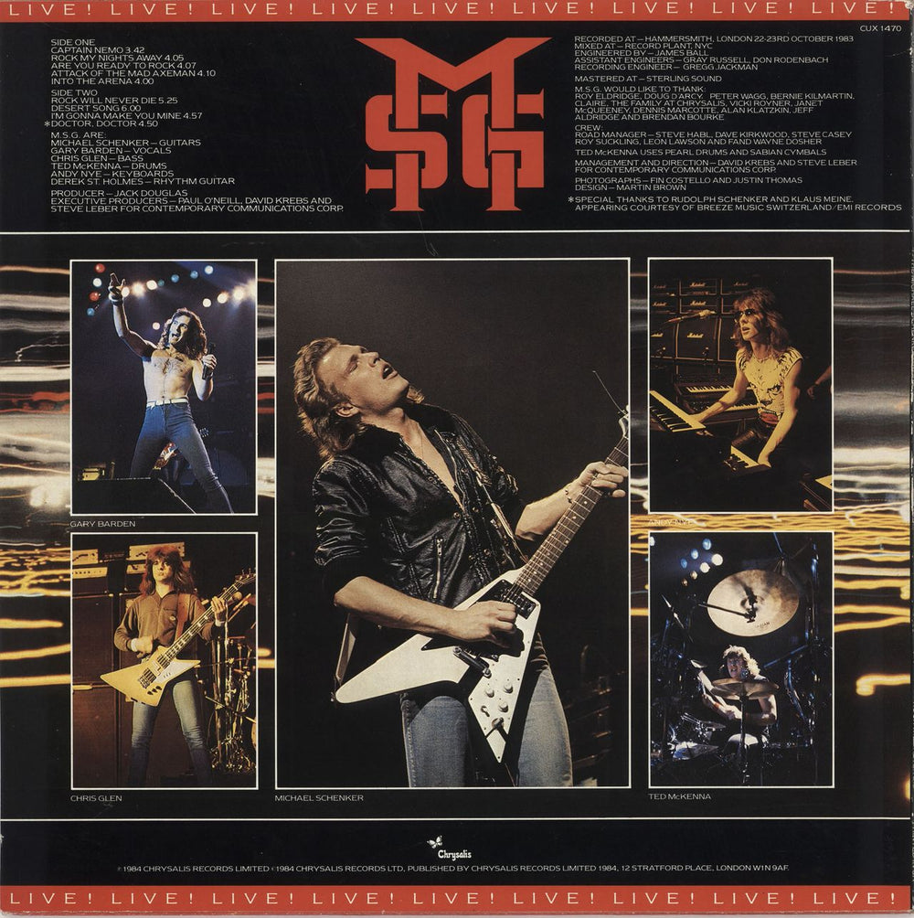 Michael Schenker Group Rock Will Never Die UK vinyl LP album (LP record)