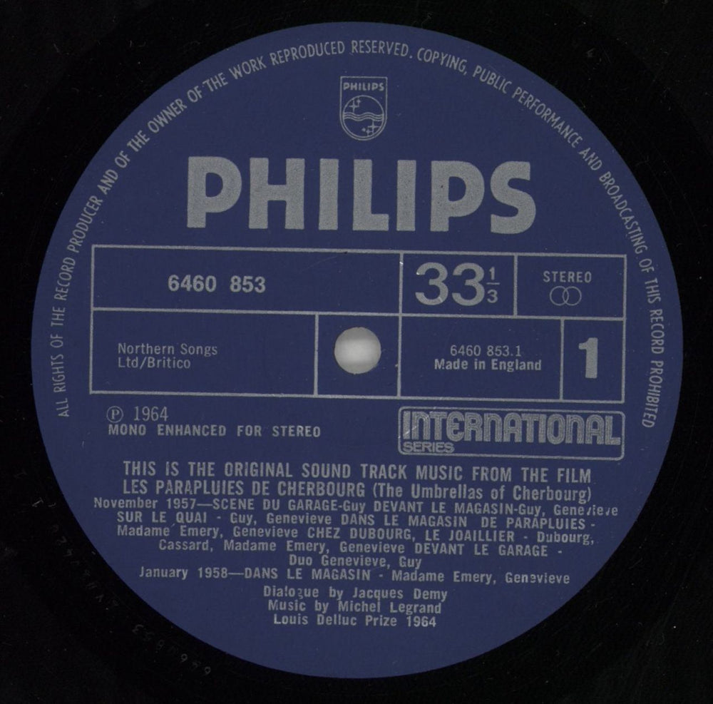 Michel Legrand Les Parapluies De Cherbourg (The Umbrellas Of Cherbourg) UK vinyl LP album (LP record) MLGLPLE632246