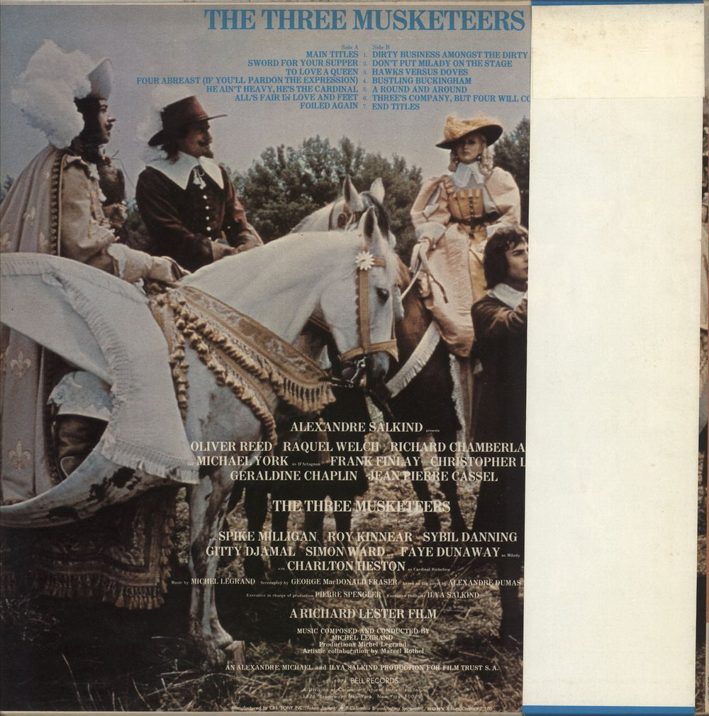 Michel Legrand The Three Musketeers Japanese Promo vinyl LP album (LP record)