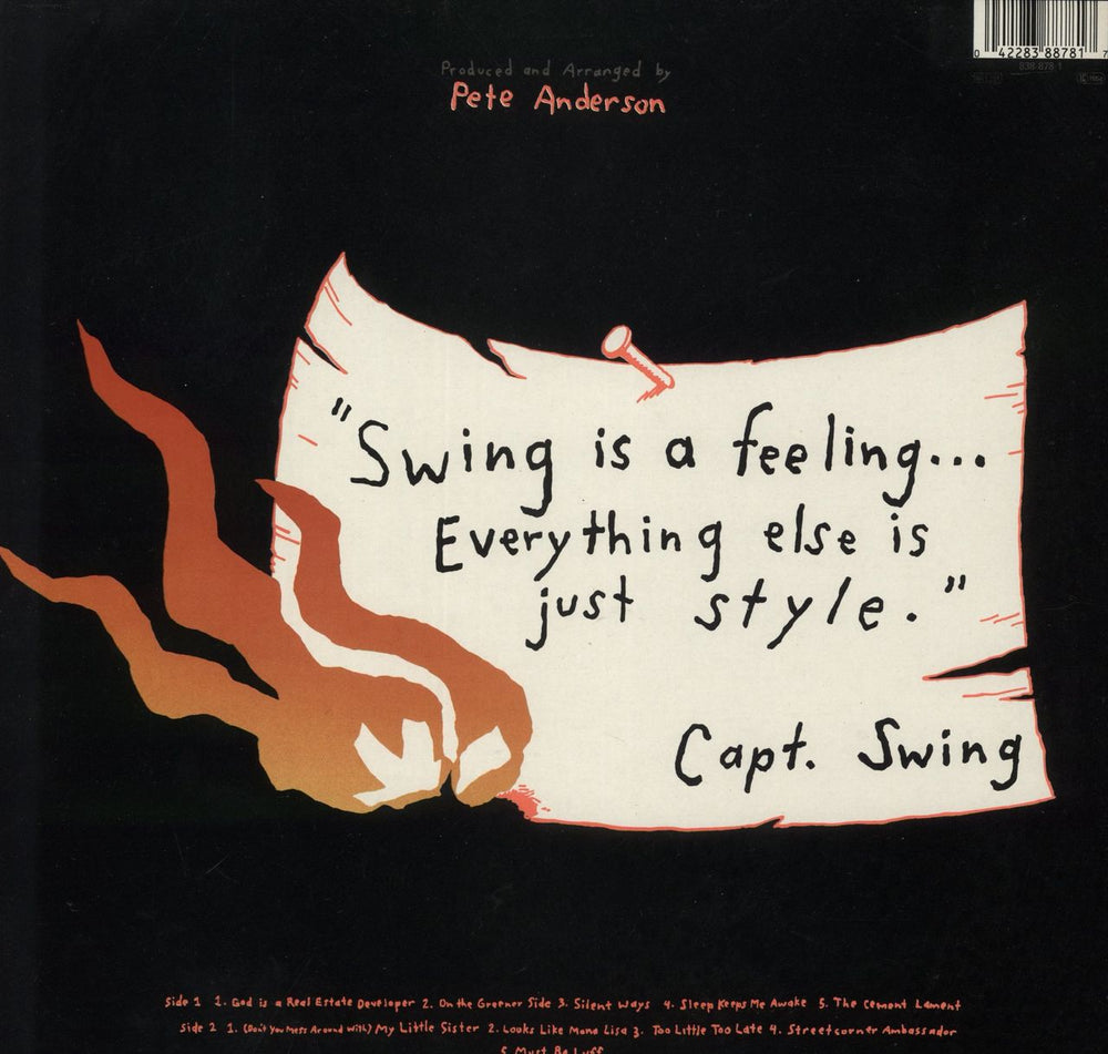 Michelle Shocked Captain Swing UK vinyl LP album (LP record) 042283887817