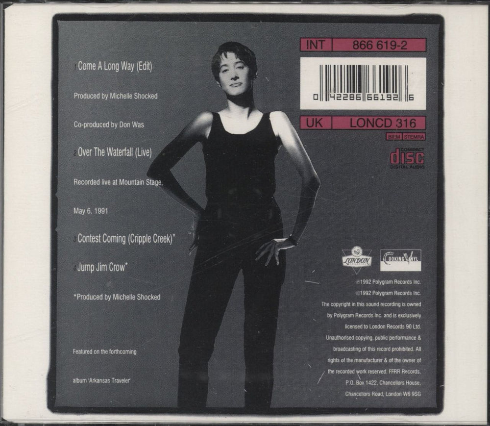 Michelle Shocked Come A Long Way - Part 1 & 2 UK 2-CD single set (Double CD single) SHO2SCO117282