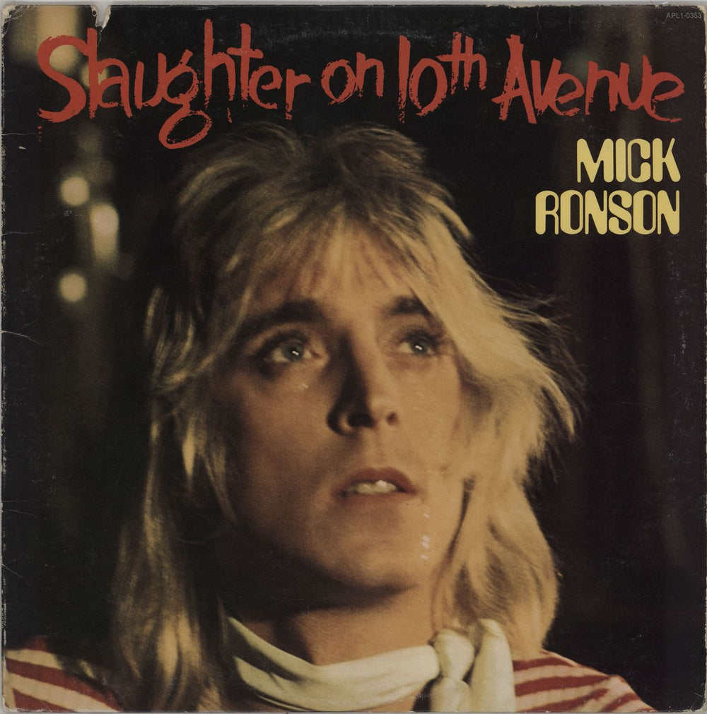 Mick Ronson Slaughter On 10th Avenue - Dynaflex - VG US vinyl LP album (LP record) APL1-0353