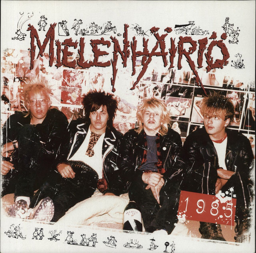 Mielenhäiriö 1985 - White Vinyl Finnish vinyl LP album (LP record) HÄTÄ-12