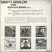 Mighty Absalom Sings Bathroom Ballads Australian vinyl LP album (LP record)