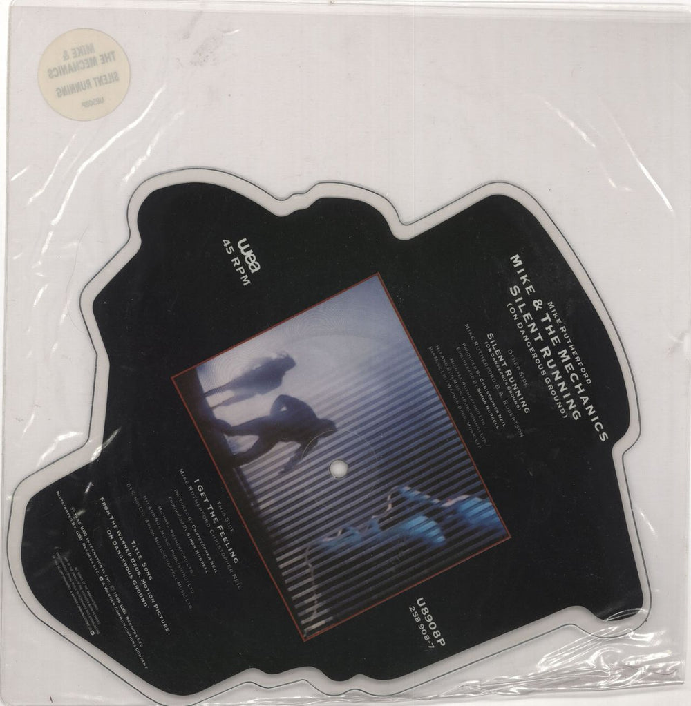 Mike & The Mechanics Silent Running UK shaped picture disc (picture disc vinyl record)
