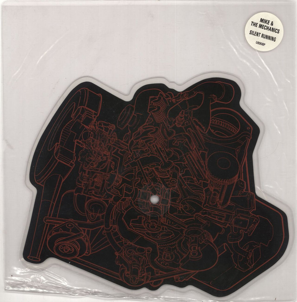 Mike & The Mechanics Silent Running UK shaped picture disc (picture disc vinyl record) U8908P