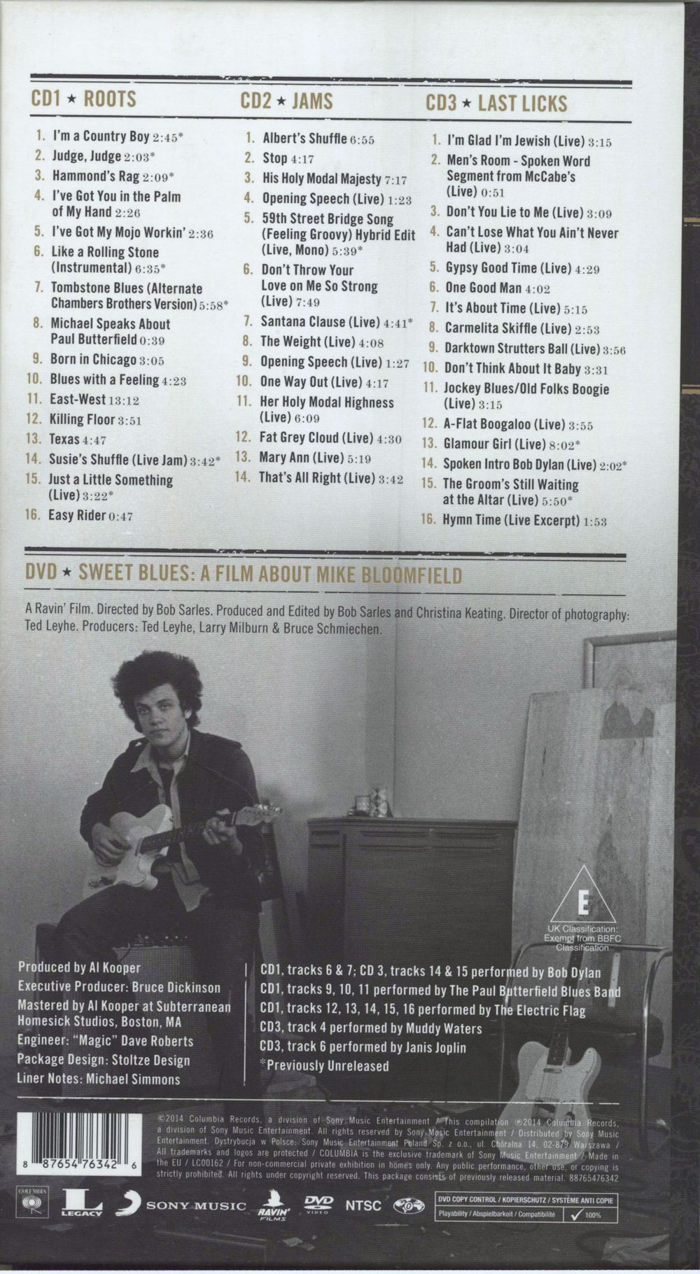 Mike Bloomfield From His Head To His Heart To His Hands UK 4-CD album set 887654763426