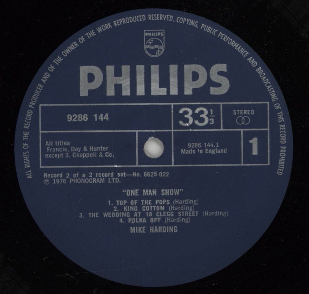 Mike Harding One Man Show UK 2-LP vinyl record set (Double LP Album) M.H2LON460962