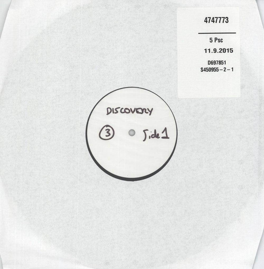 Mike Oldfield Discovery - Test Pressing UK vinyl LP album (LP record) 474777-3