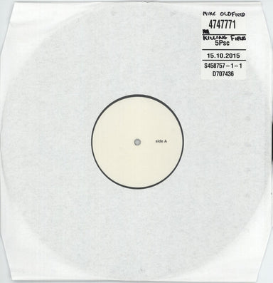 Mike Oldfield The Killing Fields - Test Pressing UK vinyl LP album (LP record) 474777-1