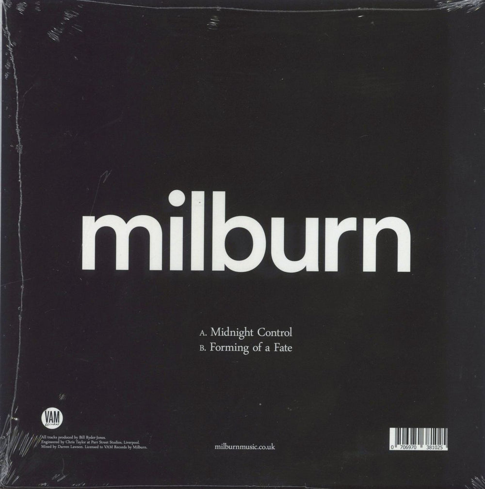 Milburn Midnight Control UK 7" vinyl single (7 inch record / 45) 706970381025