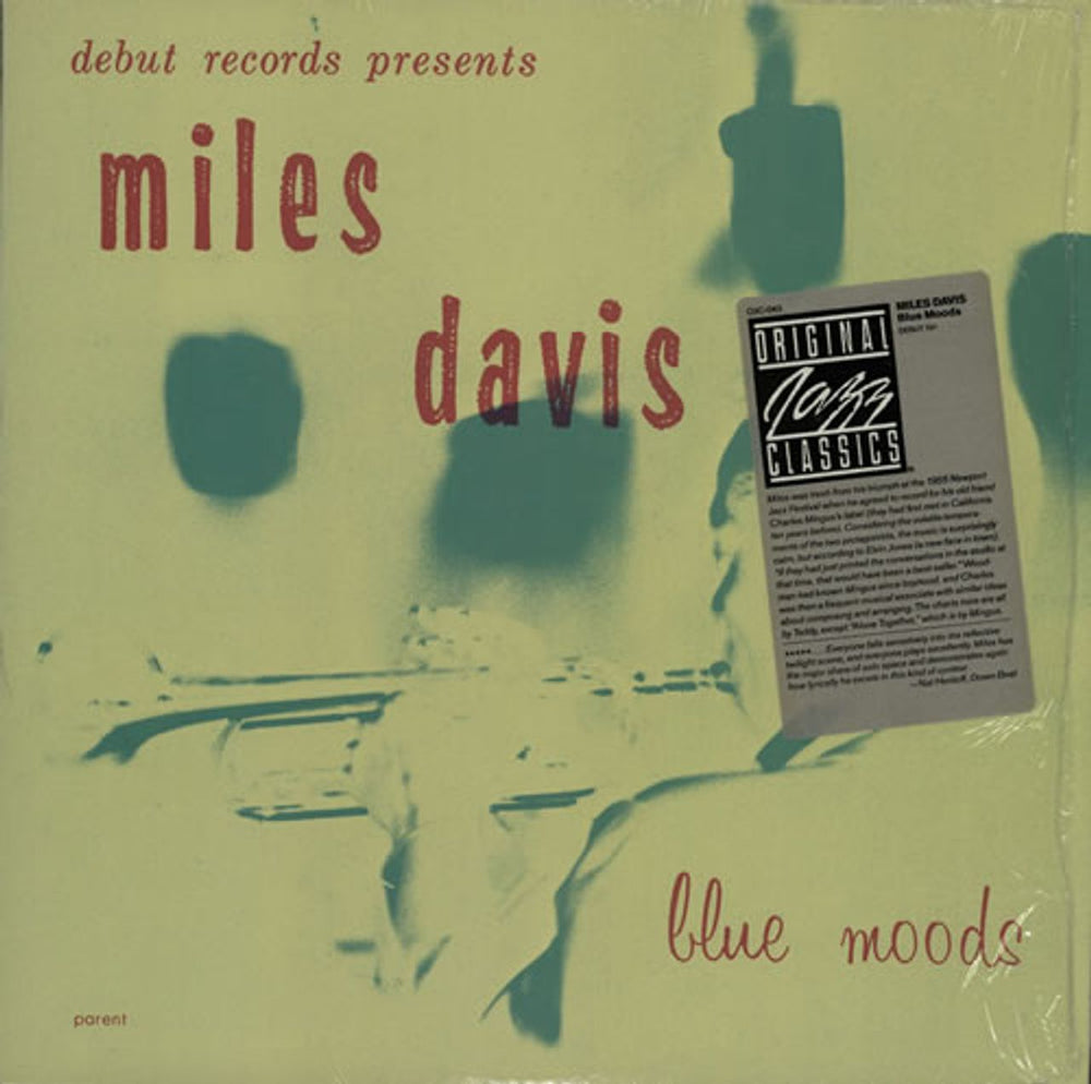 Miles Davis Blue Moods - stickered shrink US vinyl LP album (LP record) OJC-043