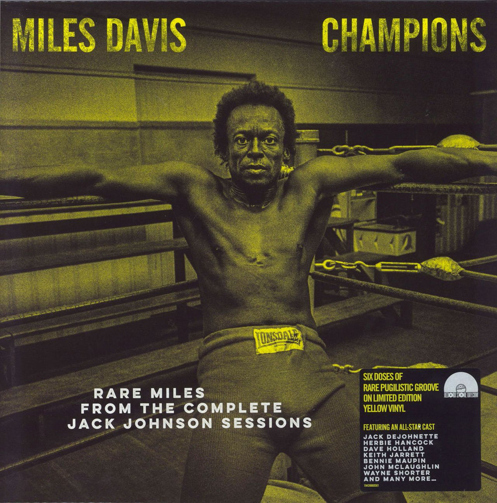 Miles Davis Champions - Yellow Vinyl - RSD 2021 UK vinyl LP album (LP record) 19439860581