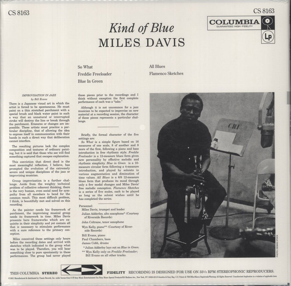 Miles Davis Kind Of Blue - 180gm Blue Vinyl - Sealed UK vinyl LP album (LP record)