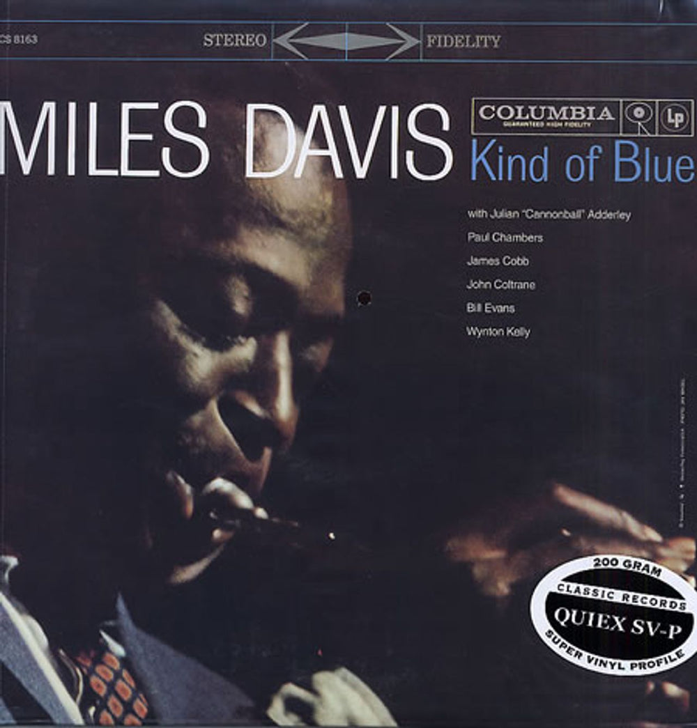 Miles Davis Kind Of Blue - 200gm - Sealed US vinyl LP album (LP record) CS8163