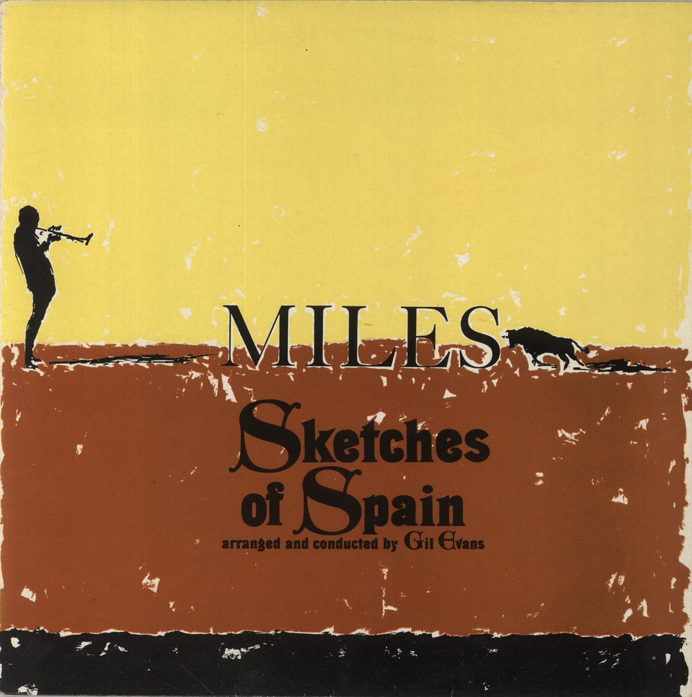 Miles Davis Sketches Of Spain - Graduated Orange UK vinyl LP album (LP record) 32023