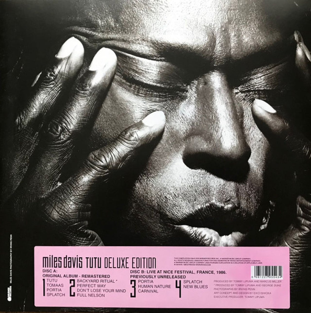 Miles Davis Tutu - Deluxe Edition Remastered 180 Gram - Sealed UK 2-LP vinyl record set (Double LP Album) MDA2LTU819192