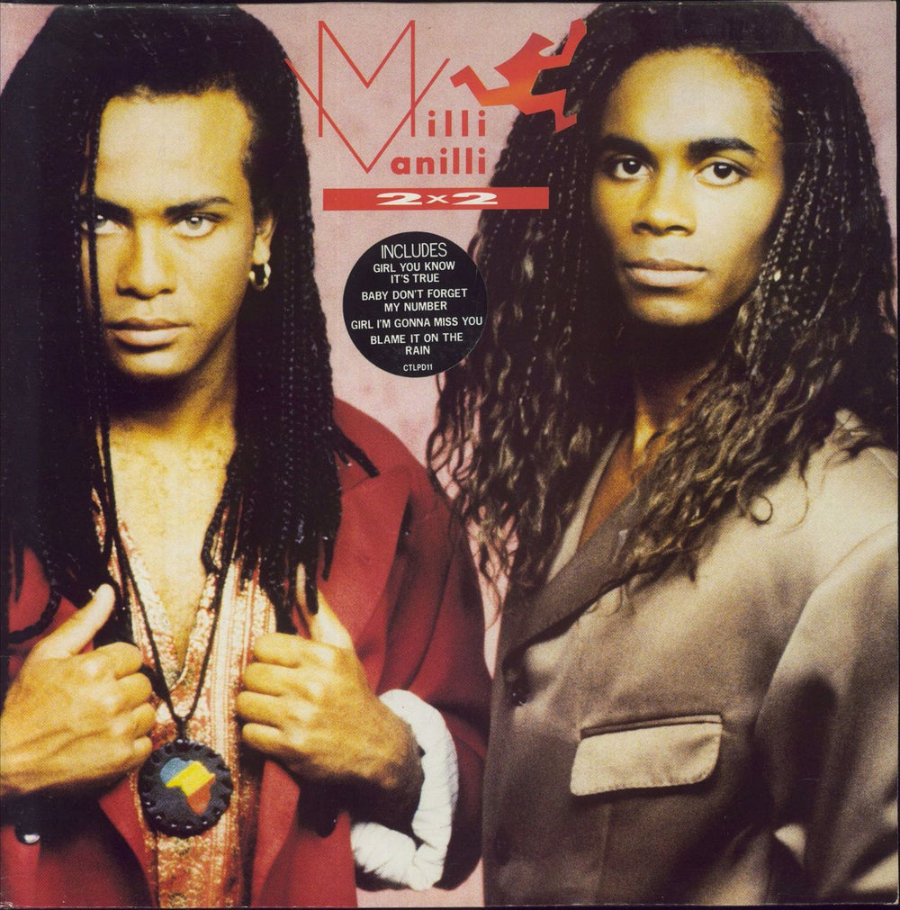 Milli Vanilli 2 x 2 (Two x Two) UK 2-LP vinyl record set (Double LP Album) CTLPD11