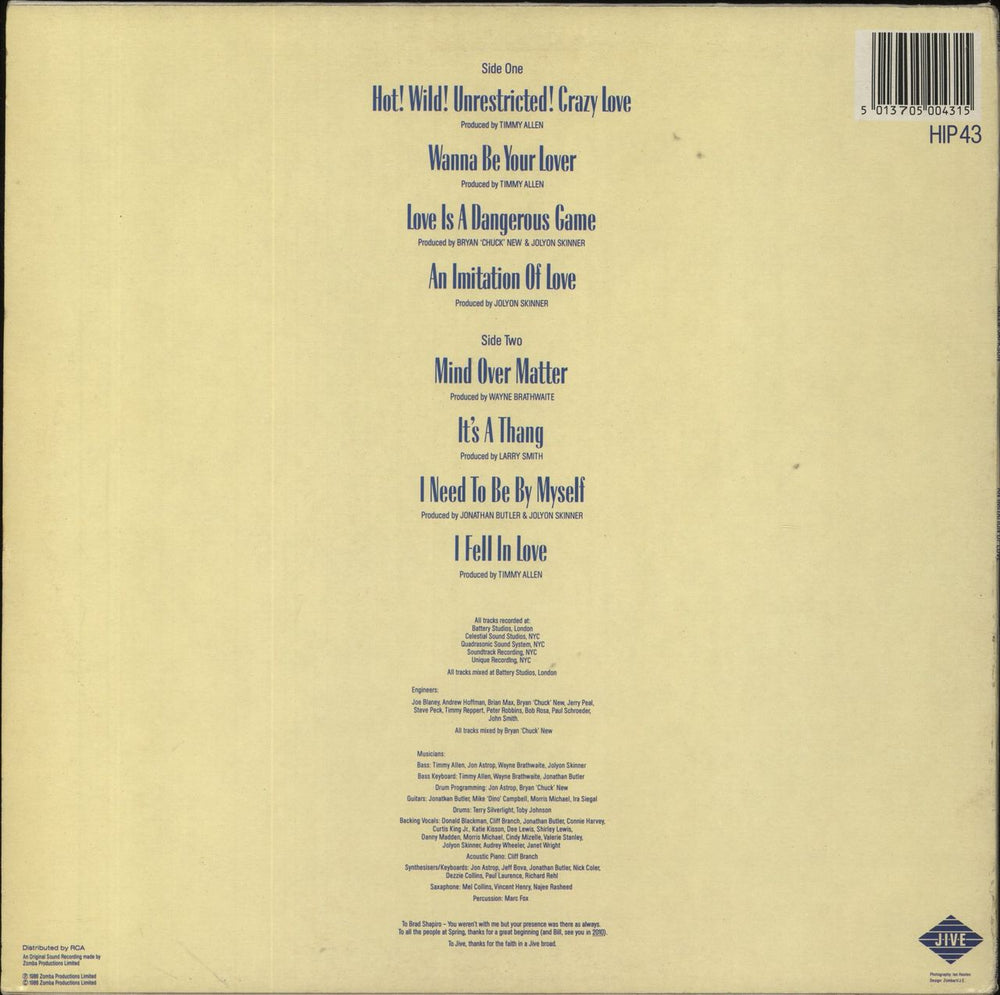 Millie Jackson An Imitation Of Love UK vinyl LP album (LP record) 5013705004315