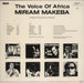 Miriam Makeba The Voice Of Africa German vinyl LP album (LP record)