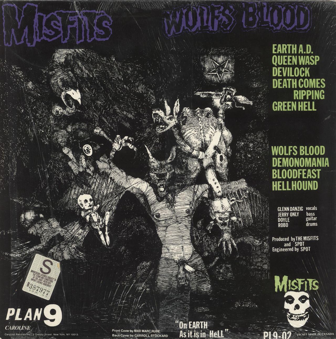 Misfits Earth A.D / Wolfs Blood US Vinyl LP — RareVinyl.com