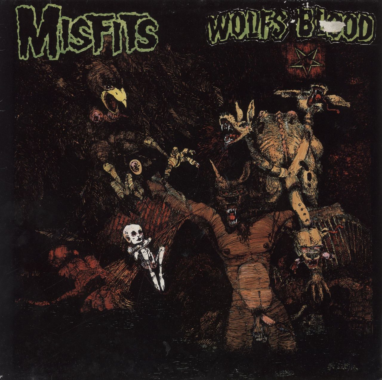 Misfits Earth A.D. / Wolfsblood - Black Label German Vinyl LP 