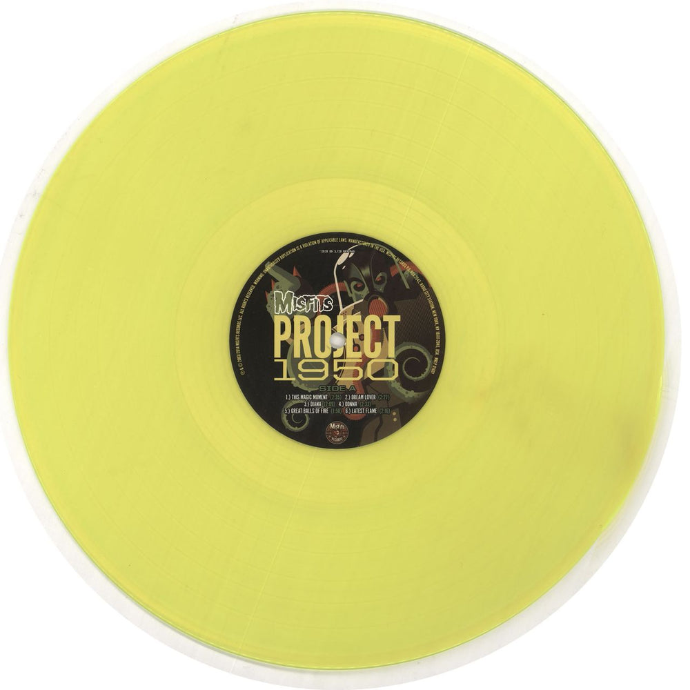 Misfits Project 1950 (Expanded Edition) - Fluorescent Yellow 180 Gram US vinyl LP album (LP record) 823054016014