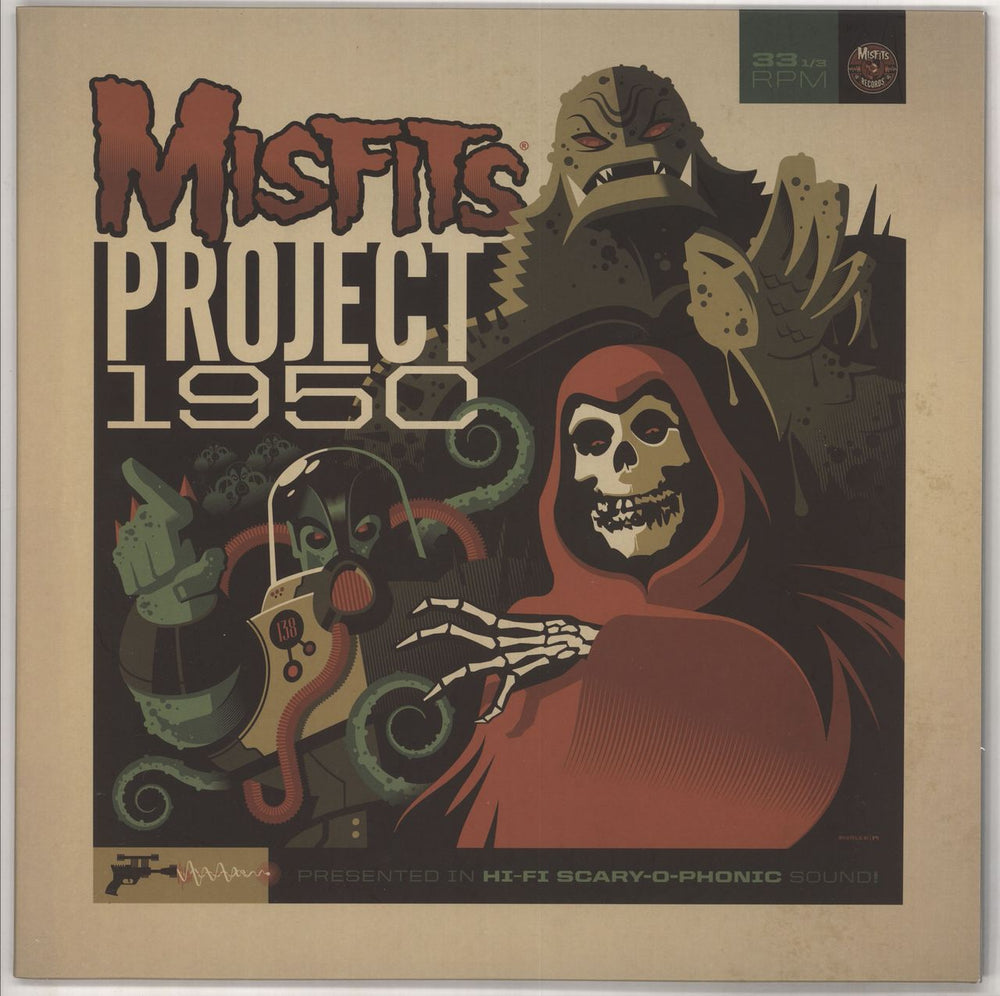 Misfits Project 1950 (Expanded Edition) - Fluorescent Yellow 180 Gram US vinyl LP album (LP record) MRLP01601