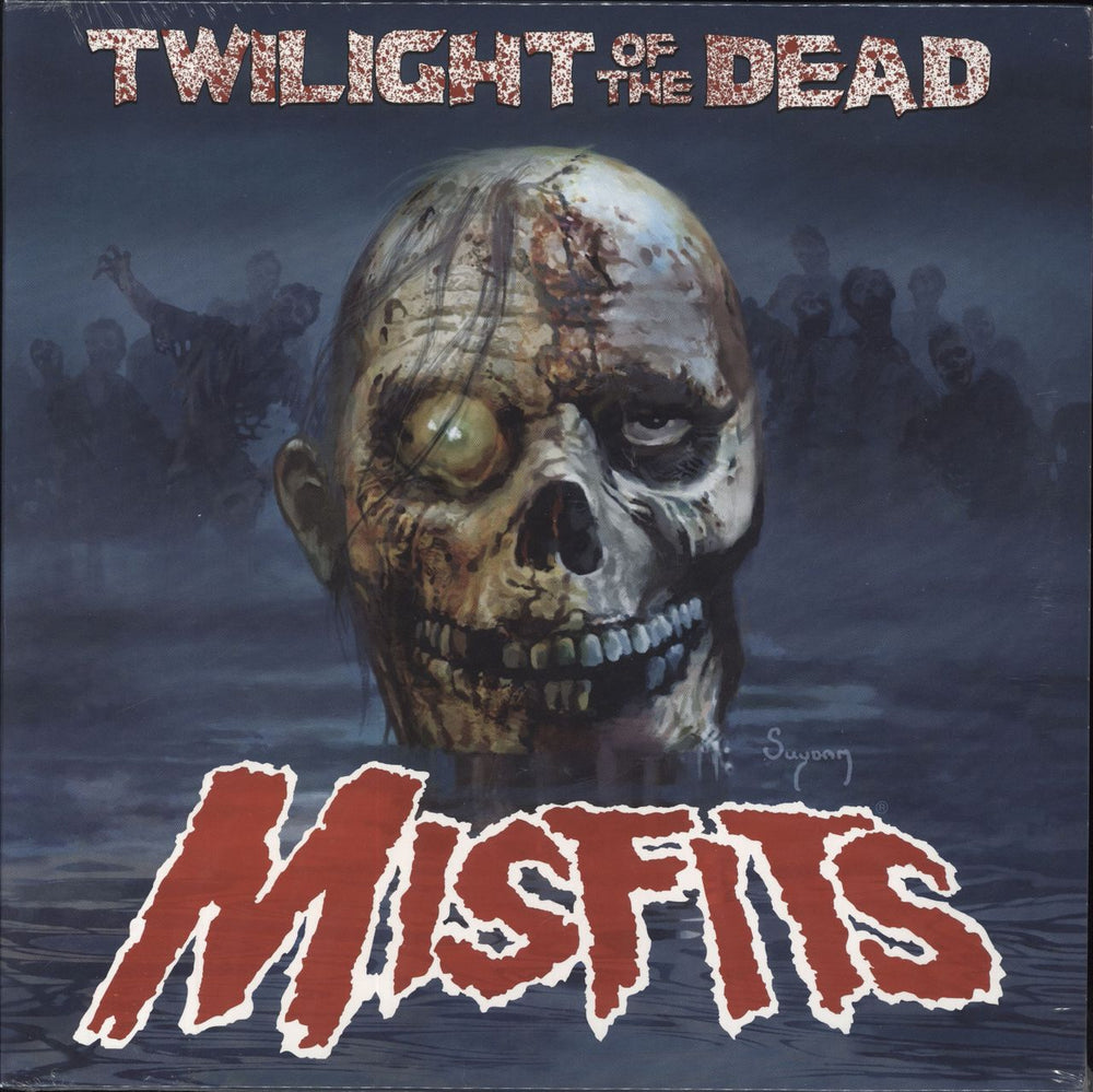 Misfits Twilight Of The Dead - Blue Vinyl - Sealed UK 12" vinyl single (12 inch record / Maxi-single) MRLP01470B