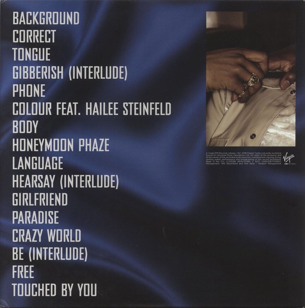 MNEK Language - Blue Vinyl US vinyl LP album (LP record)