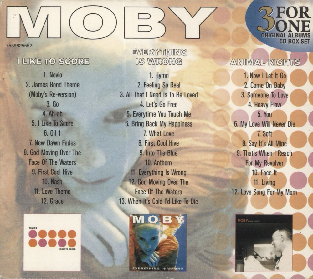 Moby 3 For One Australian CD Album Box Set