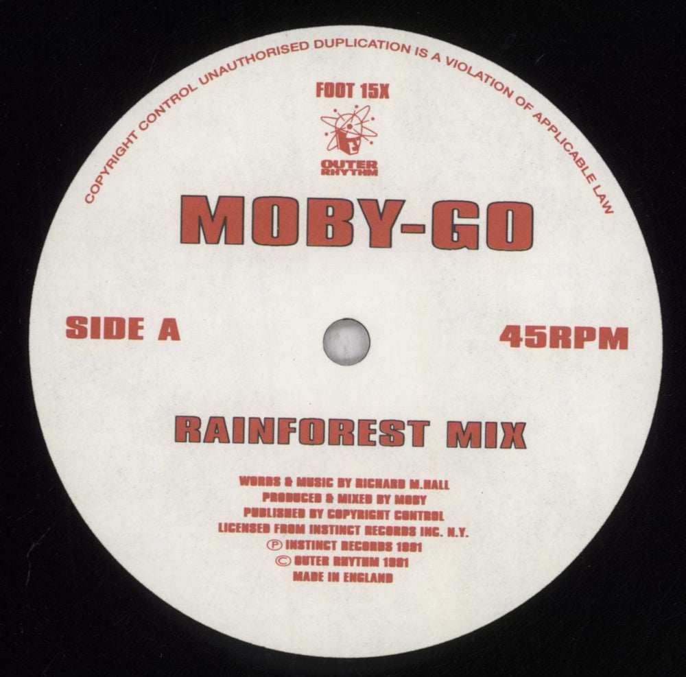 Moby Go Mixes UK 12" vinyl single (12 inch record / Maxi-single) MBY12GO169029