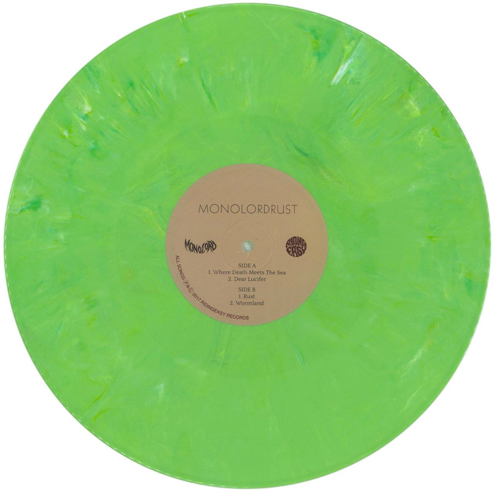 Monolord Rust - Green Vinyl UK 2-LP vinyl record set (Double LP Album) 7Q92LRU868763