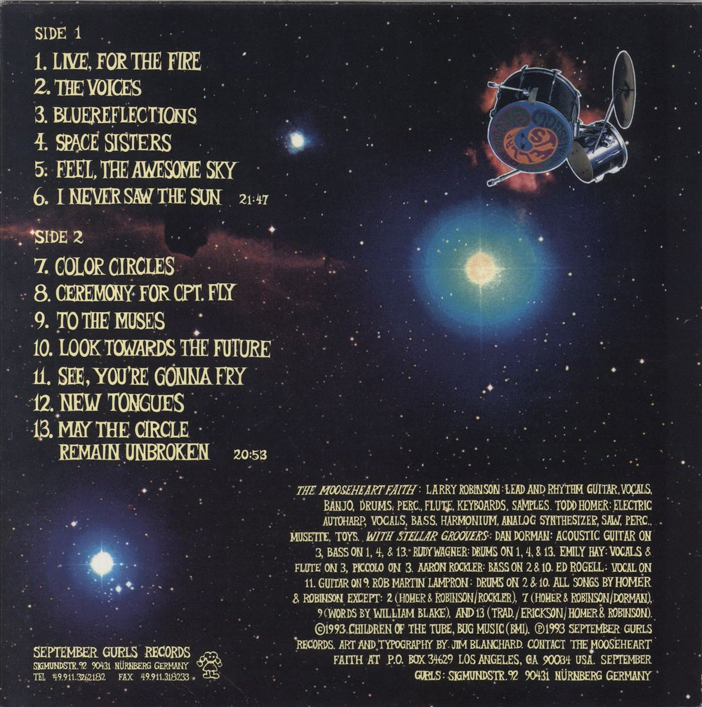 Mooseheart Faith Stellar Groove Band Cosmic Dialogues German vinyl LP album (LP record)