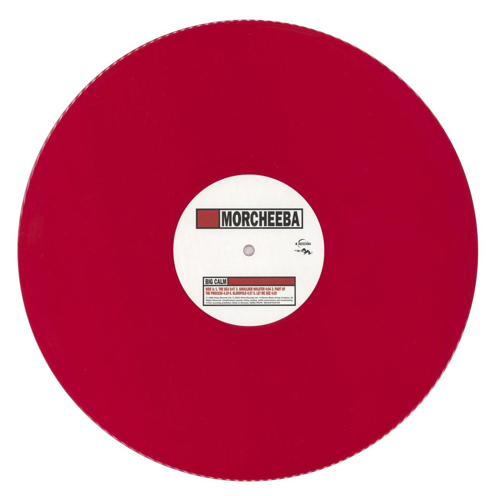 Morcheeba Big Calm - Red Vinyl - Shrink UK vinyl LP album (LP record) 5054197945755