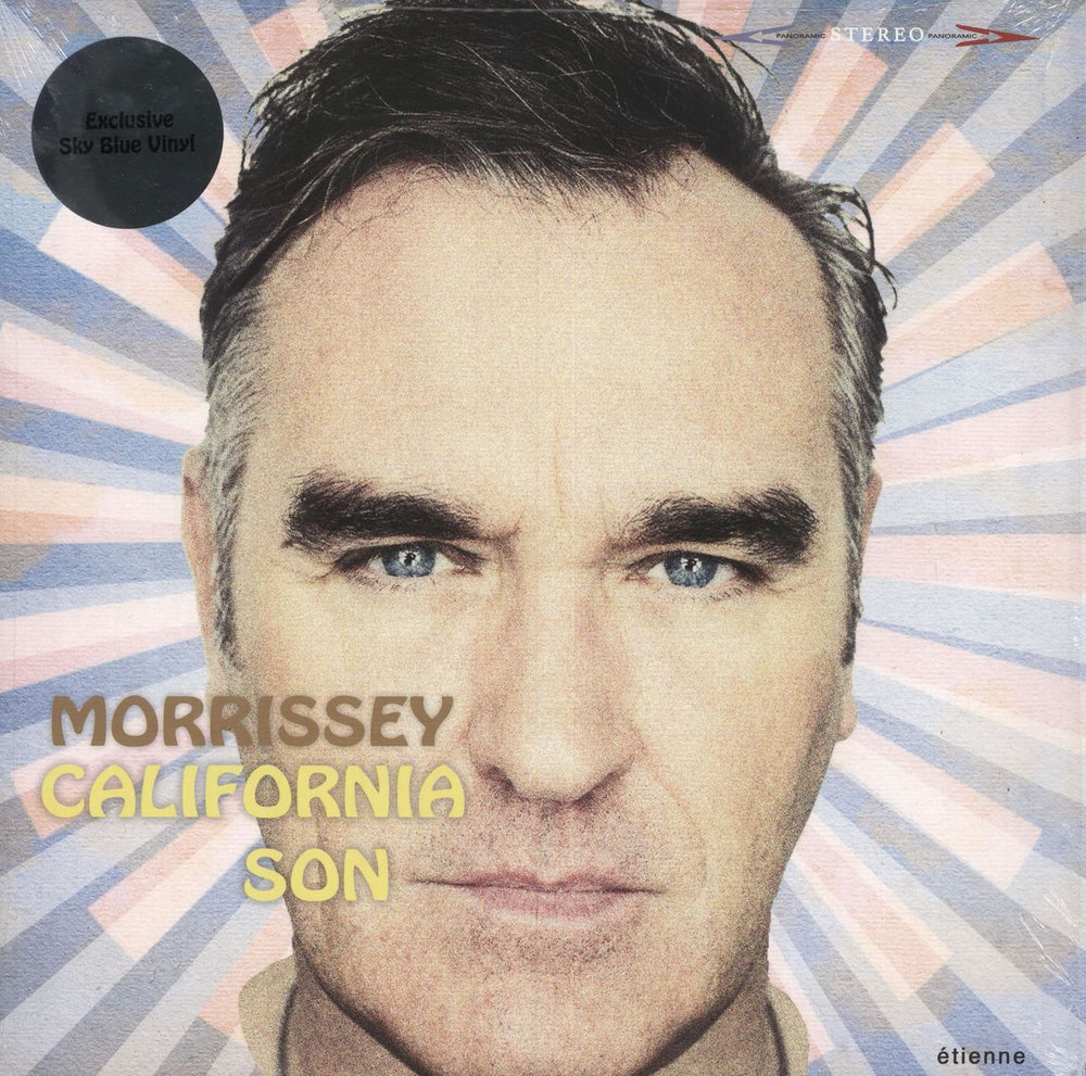 Morrissey California Son - Sky Blue Vinyl UK vinyl LP album (LP record) 538486081