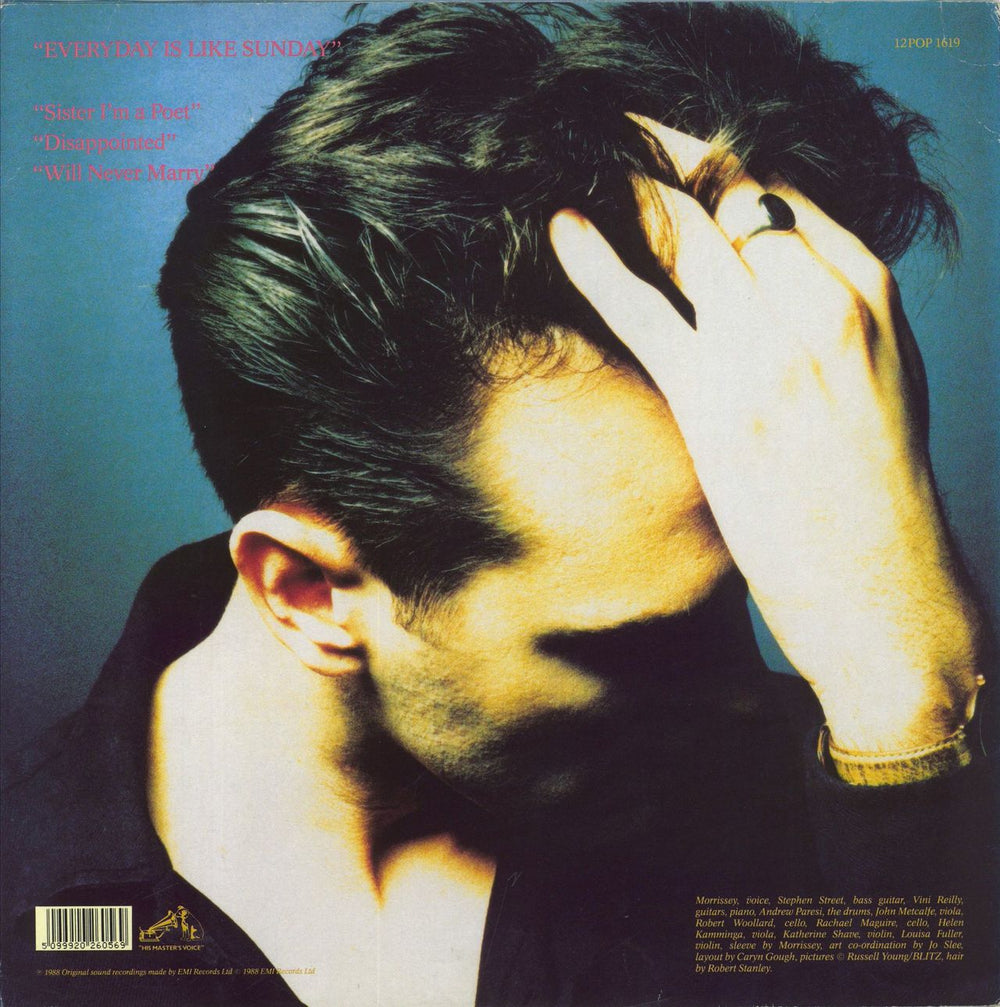 Morrissey Everyday Is Like Sunday - EX UK 12" vinyl single (12 inch record / Maxi-single) 5099920260569