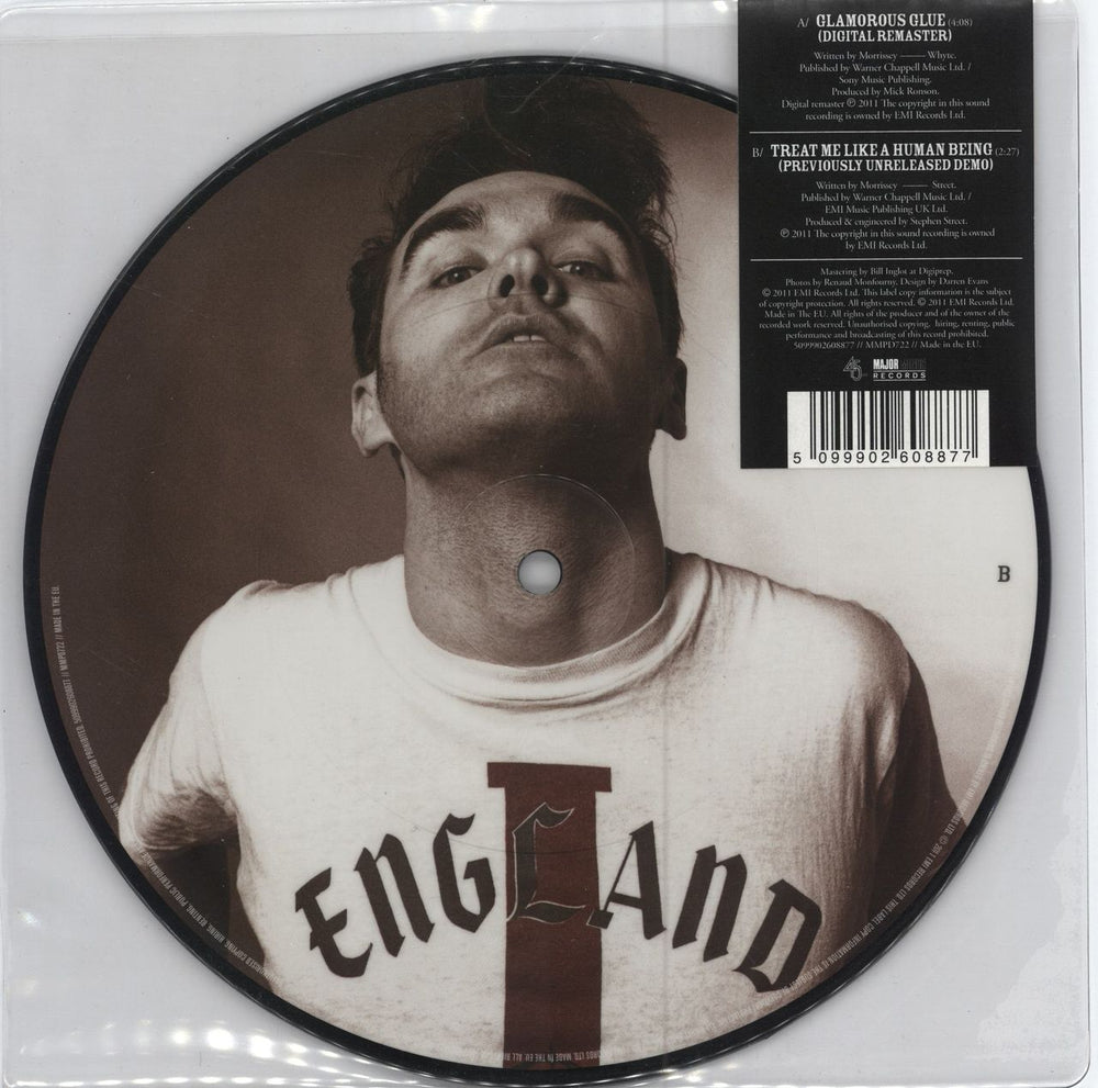 Morrissey Glamorous Glue - Sealed UK 7" vinyl picture disc (7 inch picture disc single) MOR7PGL534668