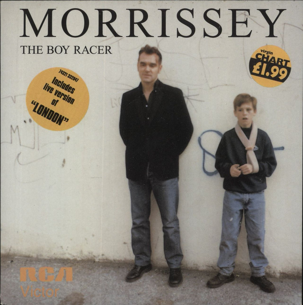 Morrissey The Boy Racer UK 7" vinyl single (7 inch record / 45) 74321332947