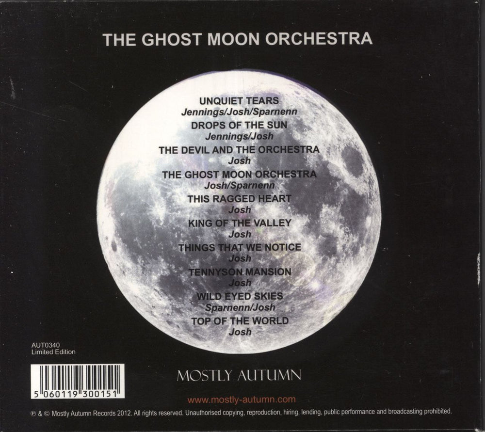 Mostly Autumn The Ghost Moon Orchestra UK 2 CD album set (Double CD)