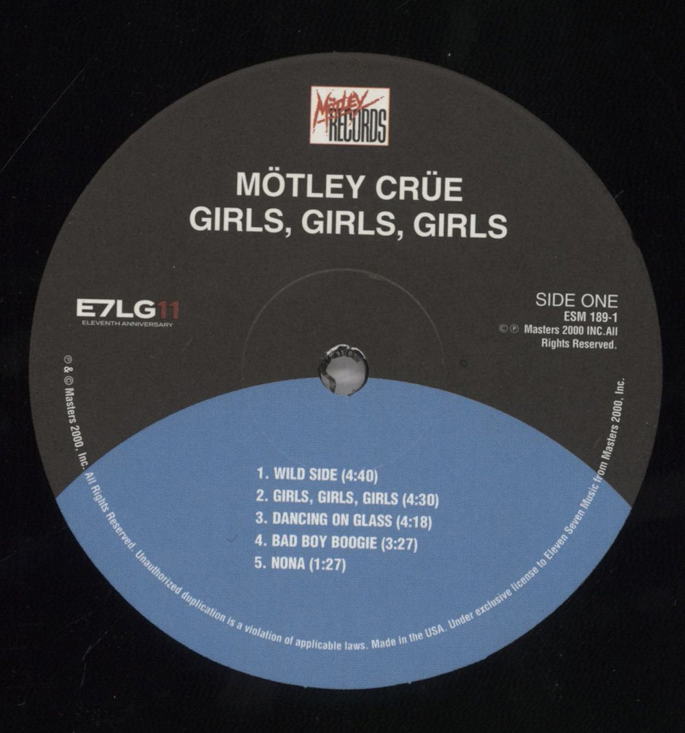 Motley Crue Girls, Girls, Girls - 180 Gram Vinyl US vinyl LP album (LP record) CRULPGI835769