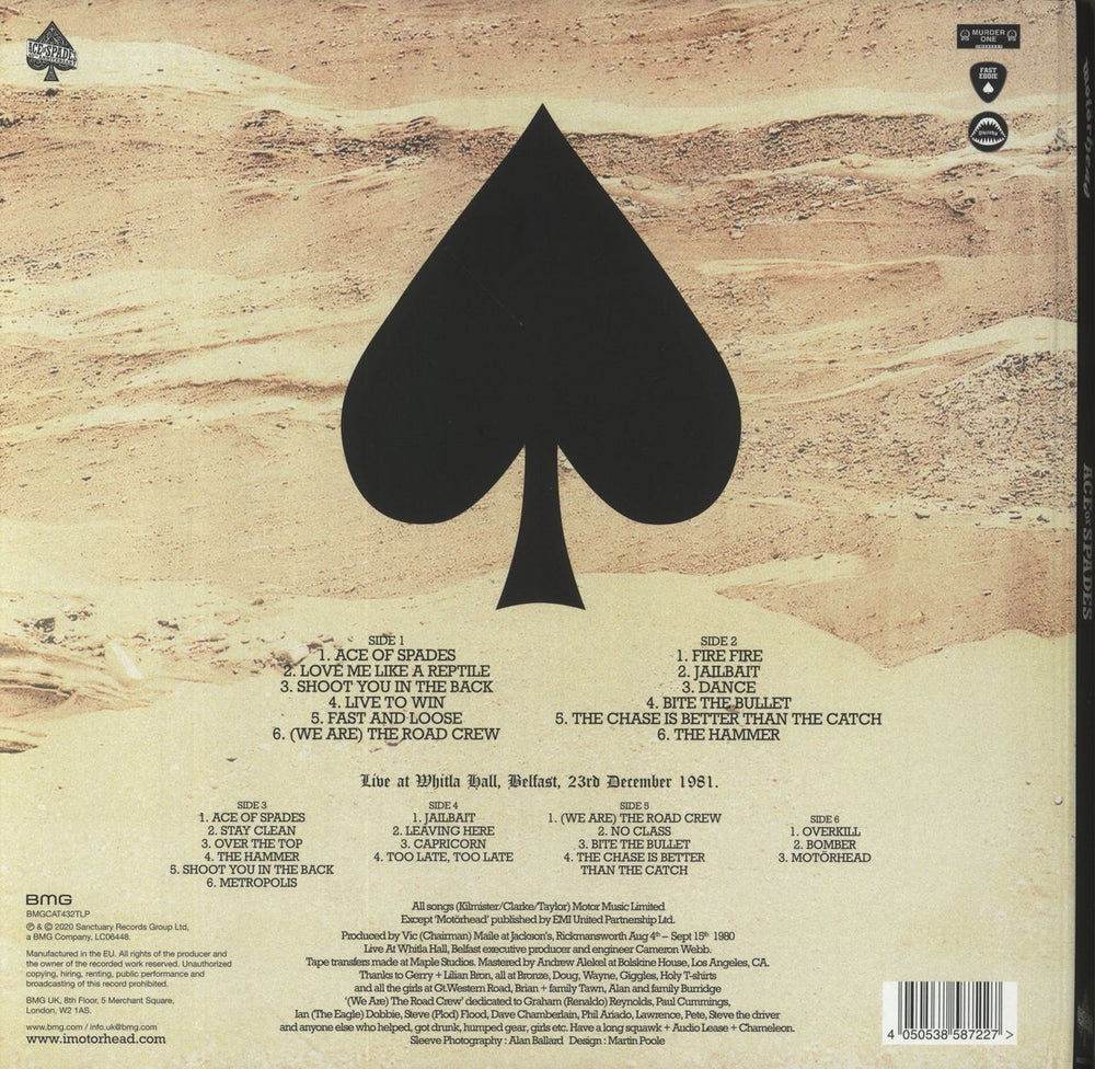 Motorhead Ace Of Spades - 40th Anniversary, Book Pack UK 3-LP vinyl record set (Triple LP Album) 4050538587227