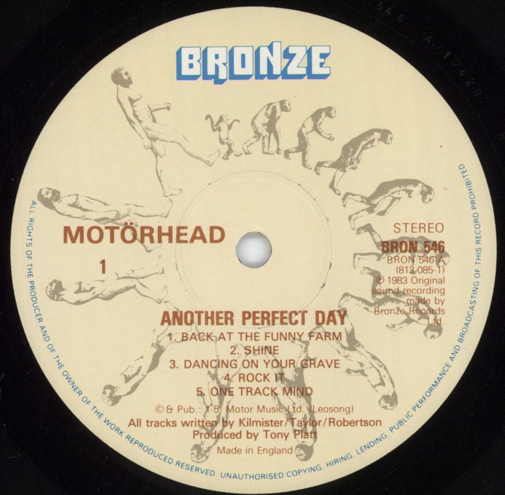 Motorhead Another Perfect Day UK vinyl LP album (LP record) MOTLPAN810610