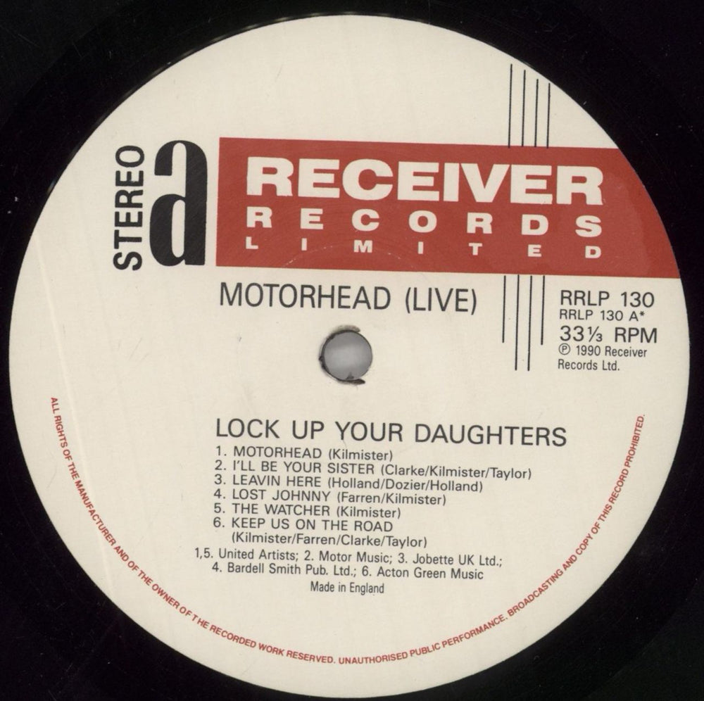 Motorhead Lock Up Your Daughters UK vinyl LP album (LP record) MOTLPLO717912