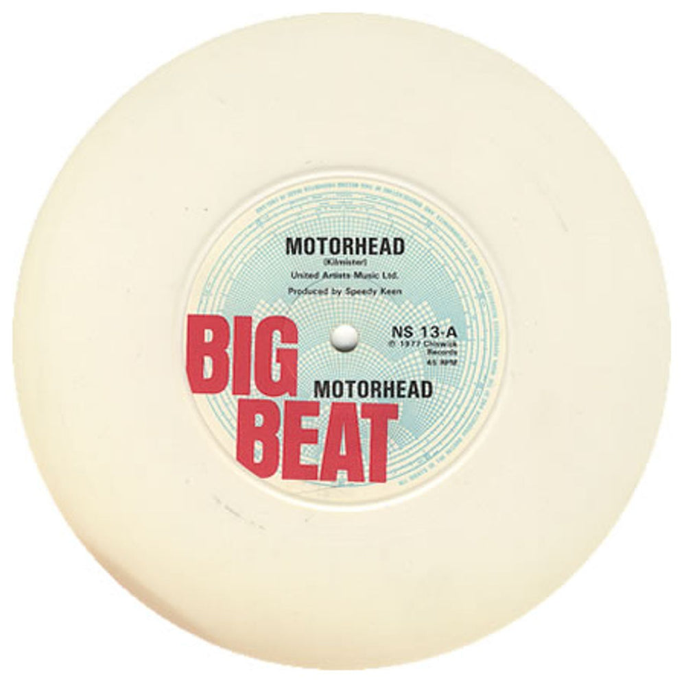 Motorhead Motorhead - White Vinyl UK 7" vinyl single (7 inch record / 45) MOT07MO116928