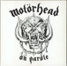 Motorhead On Parole - 180gm - Red Vinyl UK 2-LP vinyl record set (Double LP Album) BOBV166LP